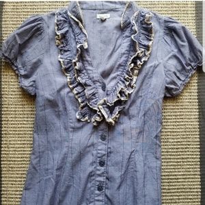 Anthropologie Ruffle shirt